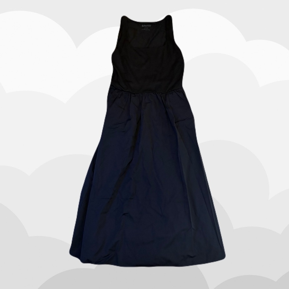 Spanx - SPANXsmooth™ Jersey Scoop Neck Tank Midi Dress in Classic Black